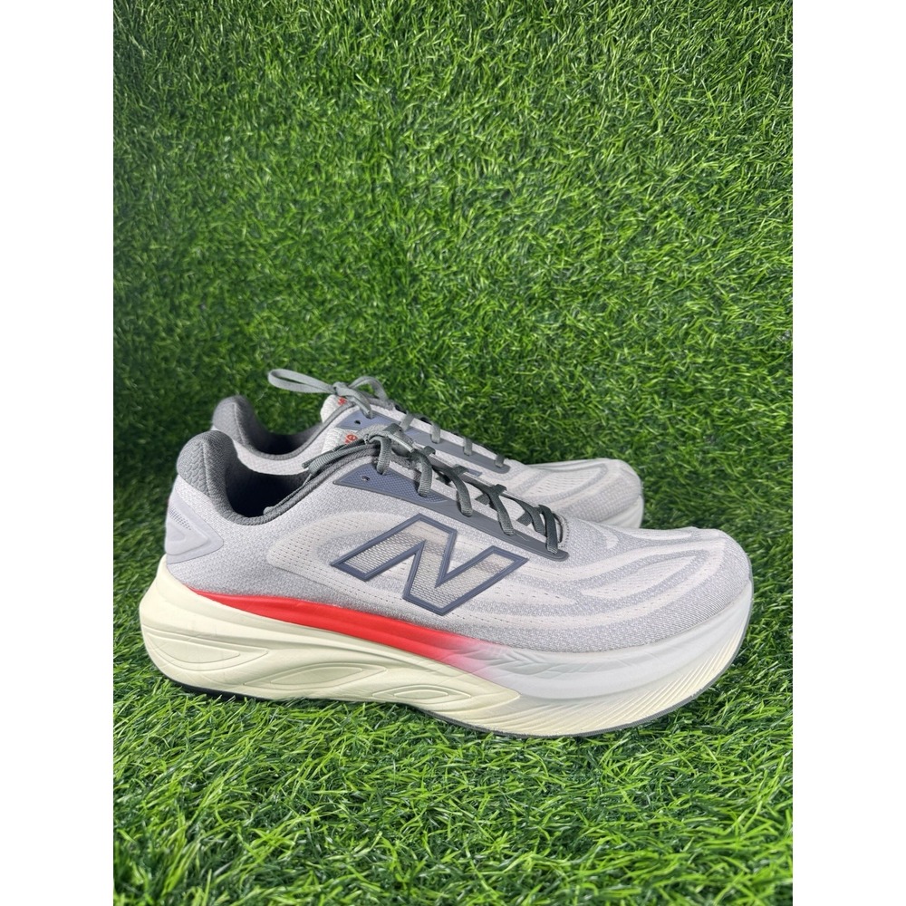 New Balance Fresh Foam X More V6 Grey Matter True Red MMORLC6 Men's Size 16 D